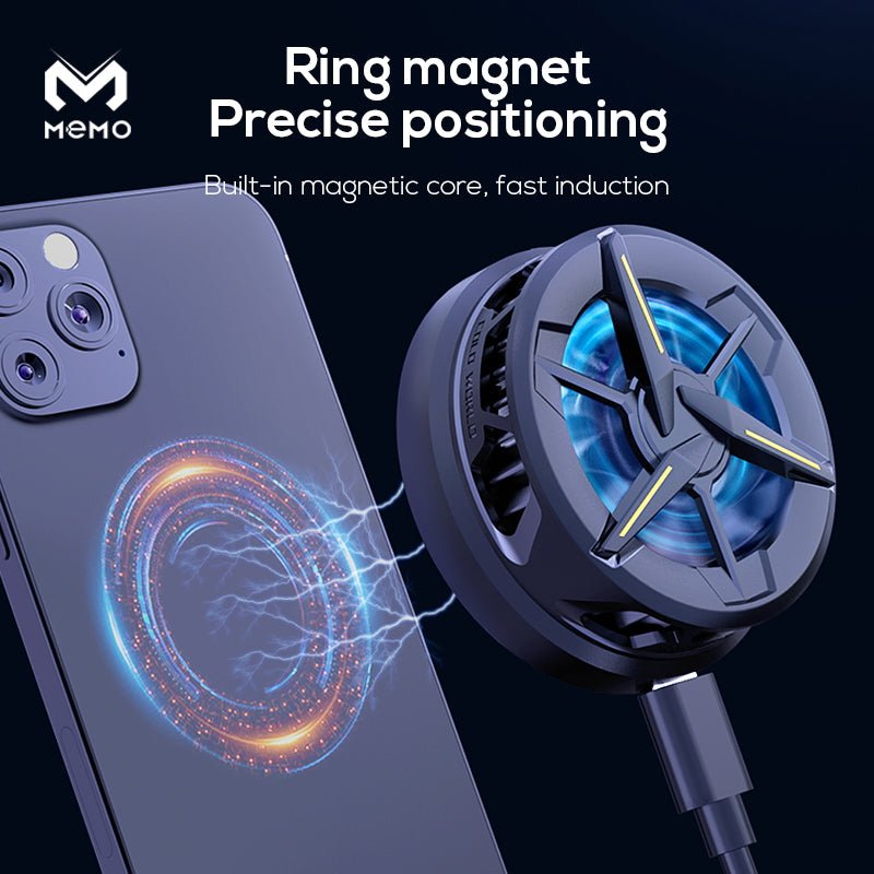 Magnetic Phone cooler_ Mobile Radiator Cooling Fan for pubg